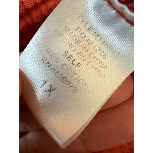 Boho Cotton Gauze Babydoll Dress Rust Coral Earthy Cottagecore Pockets 1X Entro thumbnail 6