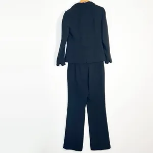 Tahari Arthur S Levine Vintage Black Blazer Jacket Pant Suit 2pc Set Womens 8 thumbnail 2
