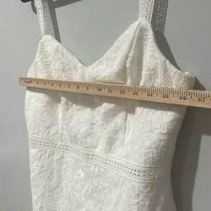 Lulus Today’s Your Day Lace MIDI Dress Sz L New with Tags Shower Bride Summer thumbnail 8