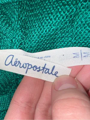 Aeropostale Green Knit Top with Hood thumbnail 2
