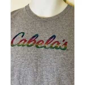 Cabela's T-shirt women’s size Medium juniors rainbow BFH-B thumbnail 2