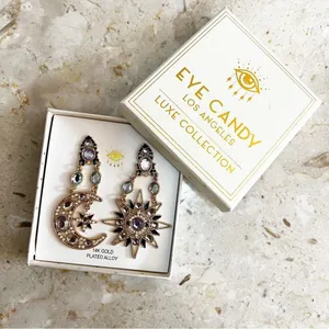 Eye Candy LA - Miya - Celestial Sun and Moon Statement Earrings thumbnail 8
