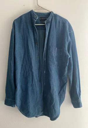 Denim Shacket Blue thumbnail 1
