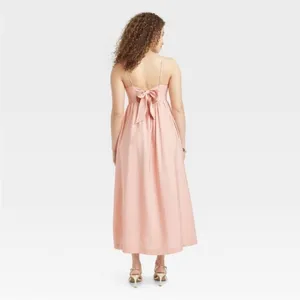 A New Day Women’s Cami Maxi Dress Keyhole Back Side Pockets XS thumbnail 2
