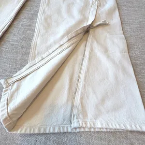 NWT HUDSON James High Rise Wide Leg Forward Seam Ecru Jeans‎ Womens 27 Ret $265 thumbnail 5