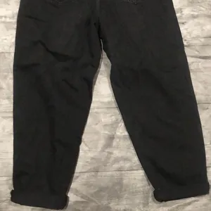 Zara black elastic waist jeans size medium thumbnail 7