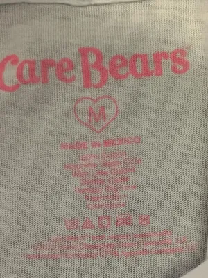 Care Bears Shirt Womens Medium White Cheer Bear Rainbow Graphic Tee Cartoon thumbnail 9