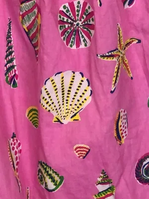 NWT Printfresh Size Medium 100% Organic Cotton Pink Beachcomber Shore Dress NEW thumbnail 6