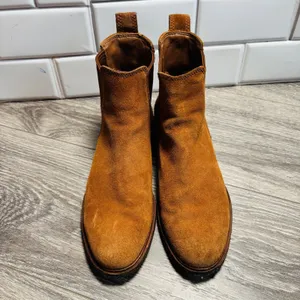 Clarks Clarksdale Arlo Dark Tan Suede Boots for Women Brown Ankle Booties 7M‎ thumbnail 7