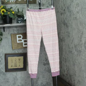 NEW Splendid Womens Knit Jogger Pajama Pants RLD0298 Pink Geometric L thumbnail 2