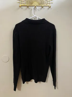Old Navy Men’s Black Collar Sweater thumbnail 2