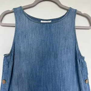 NEW Universal Thread jean Chambray Dress XSMALL blue denim bohom coastal thumbnail 4