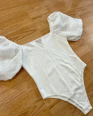Jealous Tomato Bubble Sleeve One Piece Bodysuit thumbnail 1