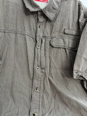 Wrangler Brown Plaid Short Sleeve Shirt thumbnail 2