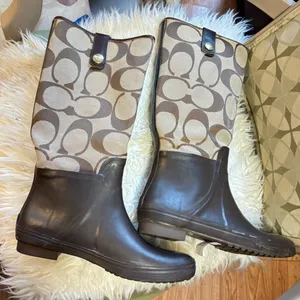 Coach Women's Brown Rain Boots thumbnail 6