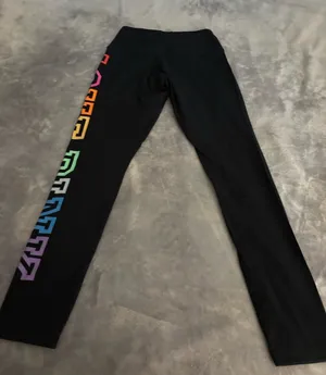 Pink black leggings size m thumbnail 2