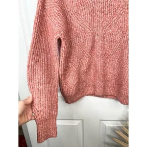 Caslon Pink Mauve Cable Knit Long Sleeve Turtleneck Sweater Size Small thumbnail 4