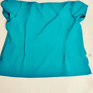 Mandala Teal Scrub Top Women’s 2XL Equa-Tek Stretch V-Neck Medical Workwear thumbnail 9