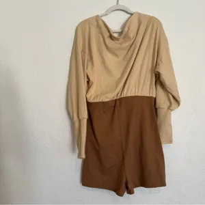 Nwot Free People Fp Movement Camel Guiding Light Layered Shortsie Romper Shorts thumbnail 15