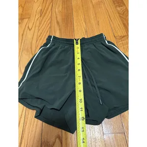 Lululemon Lightweight High-Rise Relaxed Short 3" *Long Liner Legacy Green White thumbnail 5