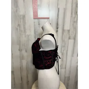 Red and black corset size large thumbnail 8