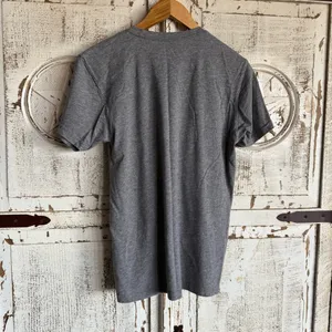 Gray Short Sleeve Tee with Whimsical Cat Design thumbnail 4