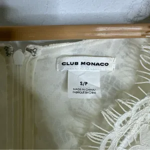 club monaco Small‎ Ivory Lace Bell Sleeve Blouse CP thumbnail 3