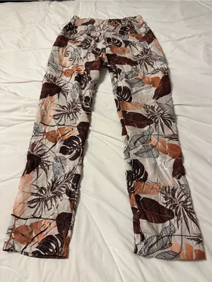 Amorosa Leaf Fauna Faux Suede Pants - Brown Tones - NWT - Size S-L (estimated) thumbnail 4