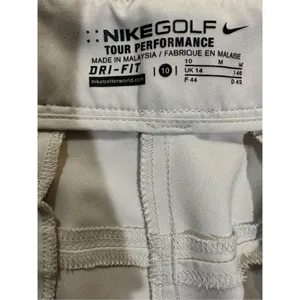 Nike Golf Tour‎ Performance dri fit sz 10 off-white women’s shorts thumbnail 3
