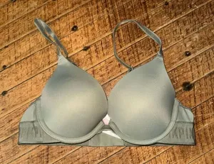 Victoria’s Secret Pink gray 34A wear everywhere push-up bra thumbnail 1