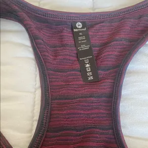 90 Degrees Women's exercise‎ Burgundy Tank Top XL thumbnail 2
