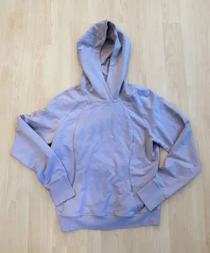 Lululemon Scuba Hoodie Womens Lavender Cotton Fleece Kangaroo Pocket Sz 4 thumbnail 1