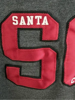 Santa Clara University SCU Champion grey off the shoulder sweatshirt thumbnail 6