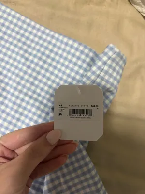 Altar'd State Skort Blue Gingham thumbnail 2