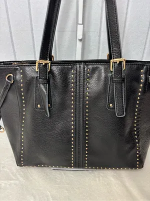 Montana‎ West Black Tote with Gold Stud Accents thumbnail 3