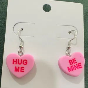 Candy Heart Earrings Pink thumbnail 2