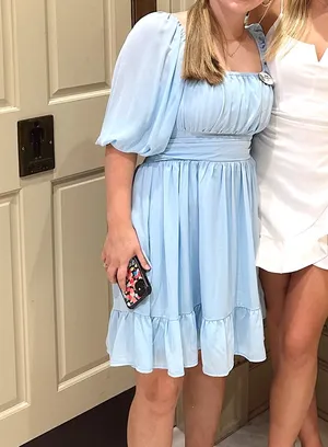 Blue Mini Dress thumbnail 4