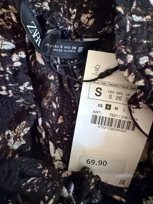 Zara Ruffled Floral Mini Dress, Size S thumbnail 7