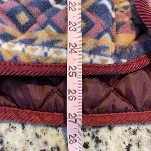 MASTER Sportswear Quilted Aztec Fleece Vest‎ Women's Size Medium Made in Italy thumbnail 7