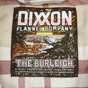 Dixxon Flannel Company The Burleigh Plaid Shirt Women Medium Tan‎ Red Minimalist thumbnail 8