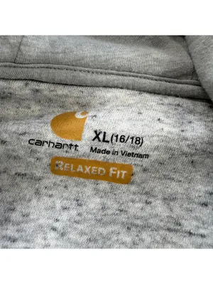 Carhartt Full Zip Hoodie Womens XL Relaxed Fit Gray Speckled Workwear Sweatshirt thumbnail 4