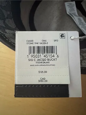 Coach Signature C Jacquard Bucket Hat NWT thumbnail 5