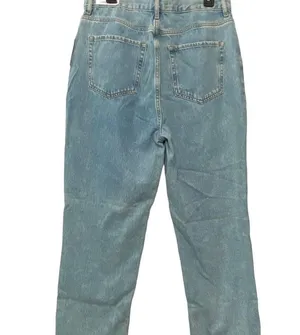 PACSUN Women’s Jeans Light Wash High Waisted Straight Leg Size 30 Short Raw Hem thumbnail 6