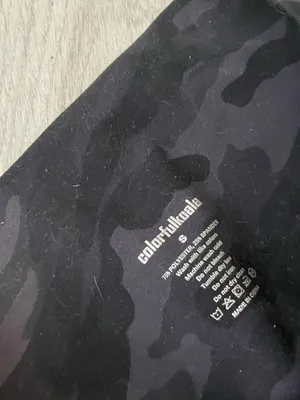 Colorfulkoala High-Rise Camo Leggings - Black & Charcoal thumbnail 2