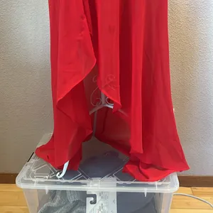 Lulu’s Starlet Red Ruched Maxi Dress Size Medium thumbnail 5