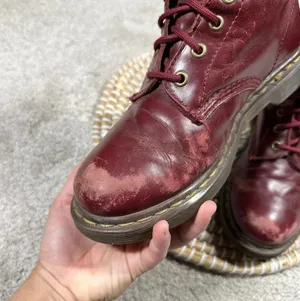 Dr. Martens Women’s Pascal Cherry Shiraz Buttero Leather 8-Eye Boots Size 6 thumbnail 13