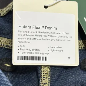 Halara Flare Jeans Women XL Tall Blue Denim Pull On High Waist Stretch Bootcut thumbnail 12
