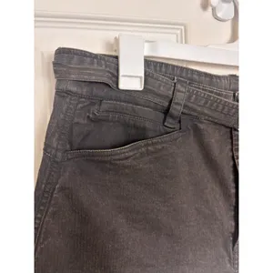 Free People Danni Denim Shorts Washed Black 14 Belt Button Fly Indie Sleaze thumbnail 4