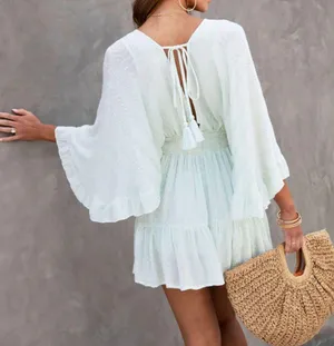 VICI | Where The Wind Blows Wide Sleeve Mini Dress thumbnail 3