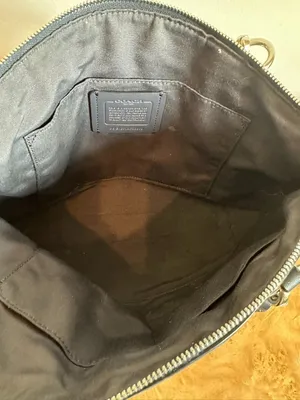 Coach Black Pebbled Leather Bow Detail Carryall Satchel Crossbody Bag F28839 thumbnail 7